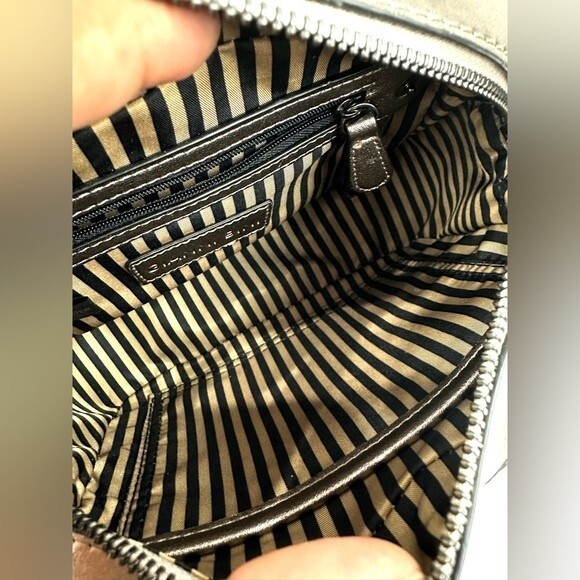 Gianni Bini Rectangular Gold Crossbody bag with gun metal studs/hardware - Picture 7 of 12